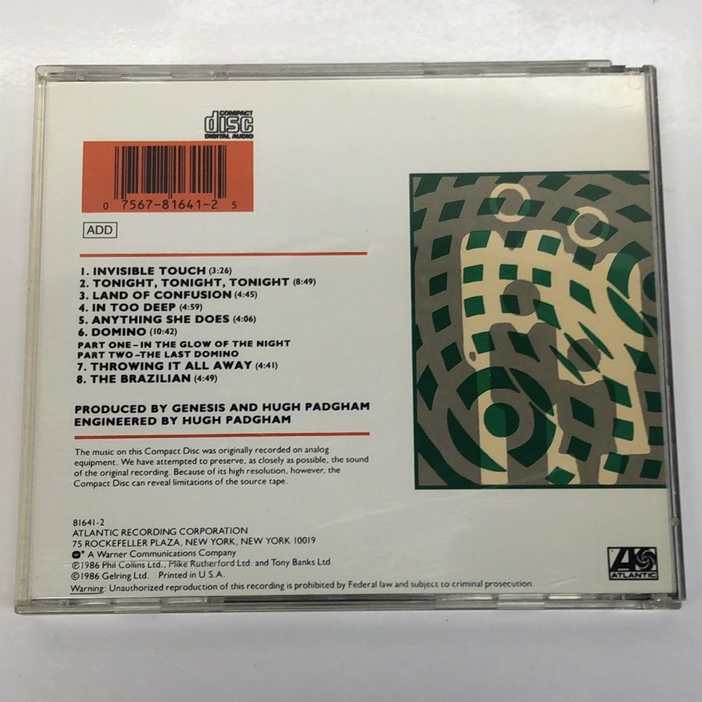 Genesis Invisible Touch CD - Picture 3 of 7